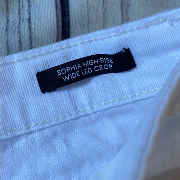 NINE WEST WOMEN'S SOPHIA CROP JEANS IN WHITE SIZE 8 - Picture 7 of 9